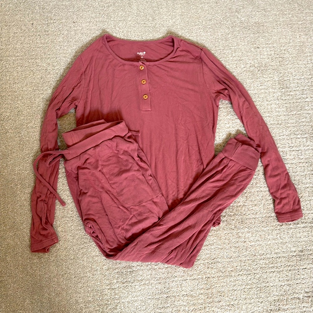 Womens M Kyte baby ribbed set